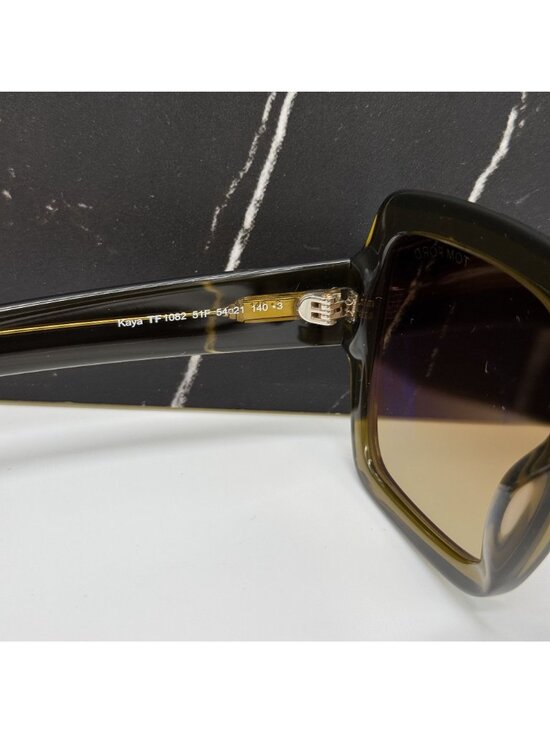 NEW TOM FORD KAYA TF1082 51F OLIVE WOMEN SQUARE SUNGLASSES TOM FORD FT1082/S 51F main image 5
